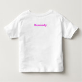 Schattige klein zusje roze Baby Koe Kinder Shirts (Achterkant)