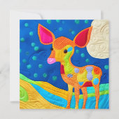 Schattige kleine Baby - Quilt-like design Kaart (Voorkant)