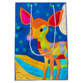 Schattige kleine Baby - Quilt-like design Medium Cadeauzakje (Achterkant)