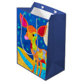 Schattige kleine Baby - Quilt-like design Medium Cadeauzakje (Achterkant Gekanteld)