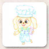 Schattige kleine bakker bier onderzetter (Voorkant)