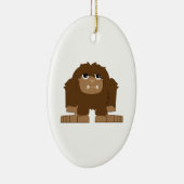 Schattige kleine Bigfoot Keramisch Ornament (Rechts)