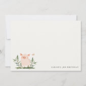 Schattige Kleine Biggetje Lofwerk Vlinder Kinderve Notitiekaartje (Voorkant)