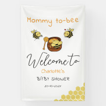 Schattige Kleine Bij Met Zoete Honing Baby Shower