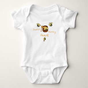 Schattige Kleine Bij Met Zoete Honing Romper
