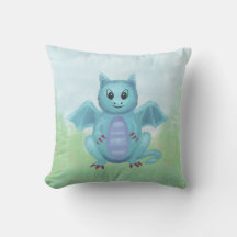 schattige kleine blauwe draak