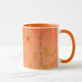 Schattige kleine bloemaccent mok