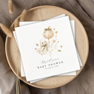 Schattige Kleine Boe Geest Pompoen Baby Shower Servet