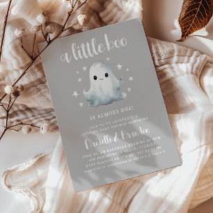 Schattige Kleine Boe Halloween Baby Shower Kaart