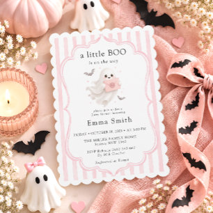 Schattige Kleine Boe Halloween Meisje Baby Borrel Kaart