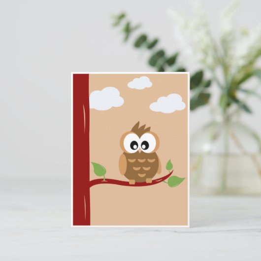 Schattige kleine boomgaard briefkaart (Staand voorkant)