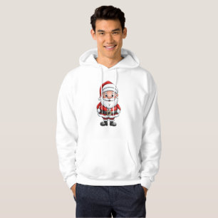 Schattige kleine cartoon Kerstman Hoodie