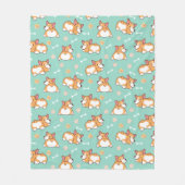 Schattige Kleine Corgi's Fleece Deken (Voorkant)