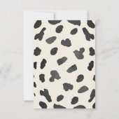 Schattige kleine cowgirl is op weg naar het baby s bedankkaart (Achterkant)