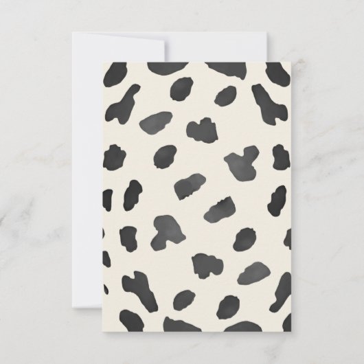 Schattige kleine cowgirl is op weg naar het baby s bedankkaart (Achterkant)