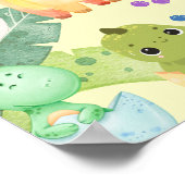 Schattige Kleine Dino Poster (Hoek)