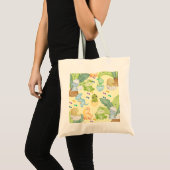 Schattige Kleine Dino Tote Bag (Voorkant (product))