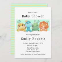 Schattige kleine dinosaurussen, babydouches