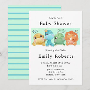 Schattige kleine dinosaurussen, babydouches