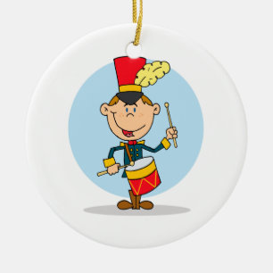 schattige kleine drummer keramisch ornament