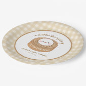 Schattige Kleine Dumpling Baby Shower Papieren Bordje (Gekanteld)