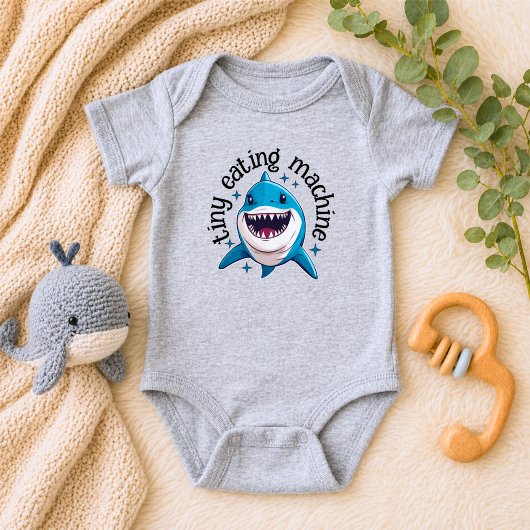 Schattige Kleine Eetmachine Haai Romper