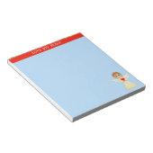 Schattige Kleine Engel Notitieblok (Schuin)