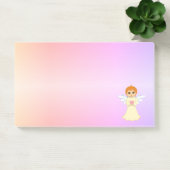 Schattige kleine engel op pastelkleuren post-it® notes (Kantoor)