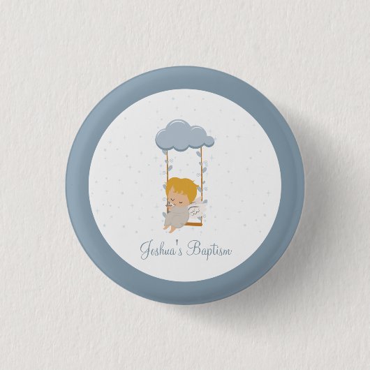 Schattige Kleine Engel Ronde Button 3,2 Cm (Voorkant)