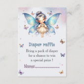 Schattige kleine fee babyshower informatiekaartje (Voorkant)