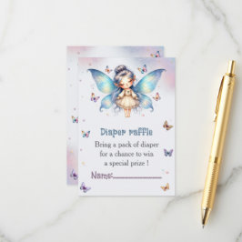 Schattige kleine fee babyshower informatiekaartje