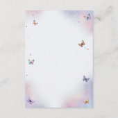 Schattige kleine fee babyshower informatiekaartje (Achterkant)