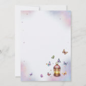 Schattige kleine fee babyshower kaart (Achterkant)