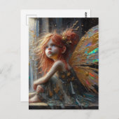 Schattige kleine fee briefkaart (Voorkant / Achterkant)