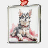 SCHATTIGE KLEINE FLUFFY KLEE KAI DOG METALEN ORNAMENT (Links)