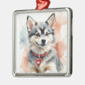 SCHATTIGE KLEINE FLUFFY KLEE KAI DOG METALEN ORNAMENT (Links)