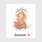 Schattige Kleine Ganesha Sticker (Vel)