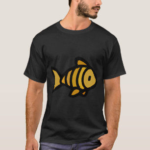 Schattige Kleine Gele Vis KLEINE VERSIE T-shirt