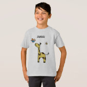 schattige kleine giraf met ballonnen T-shirt (Voorkant volledig)