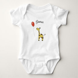 Schattige kleine giraffe romper