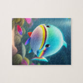 Schattige Kleine Haai Legpuzzel (Horizontaal)