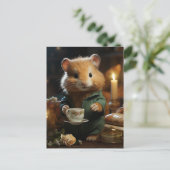 Schattige kleine hamster briefkaart (Staand voorkant)