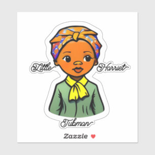 Schattige Kleine Harriet Tubman Zwarte Geschiedeni Sticker