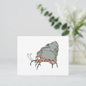 schattige kleine heremietkreeft briefkaart (Staand voorkant)