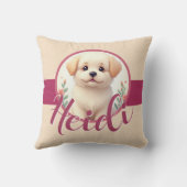Schattige Kleine Hond Kussen (Achterkant)