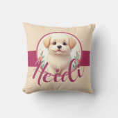 Schattige Kleine Hond Kussen (Voorkant)