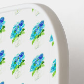 Schattige Kleine Hydrangea Flowers Texas Vrouw Pickleball Paddle (Links Detail)