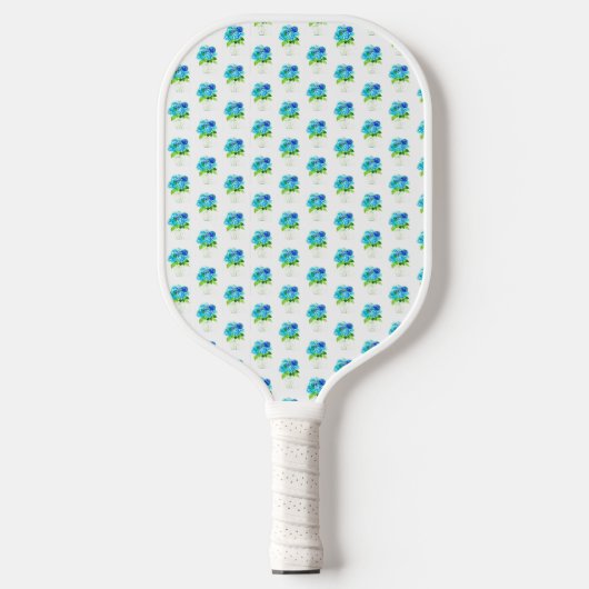 Schattige Kleine Hydrangea Flowers Texas Vrouw Pickleball Paddle (Voorkant)