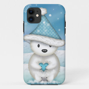 Schattige Kleine Ijsbeer met Hart iPhone 11 Hoesje