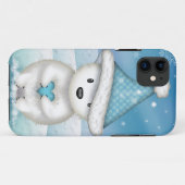 Schattige Kleine Ijsbeer met Hart Case-Mate iPhone Case (Achterkant (horizontaal))